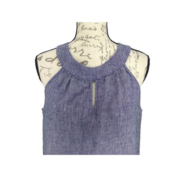 St. Tropez Linen Lightweight Tunic Mini Dress Size Large - Picture 5 of 13